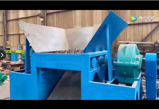 鐵屑撕碎機廠家設備試機現場