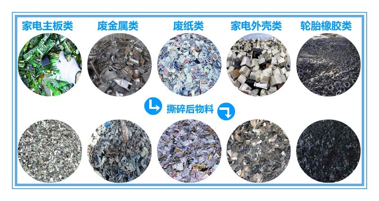 廢金屬撕碎機廠家電機配置要符合設備標準