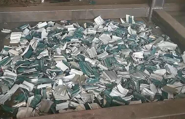 斷橋鋁撕碎機|鋁型材撕碎機撕碎效果